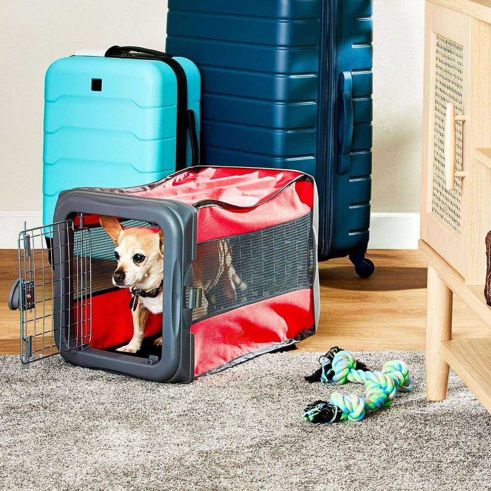 NEW Vibrant Life Small Pop Up Dog Cat Kennel 22.50x 14.25x14.50 Up‎ to 25 Pounds